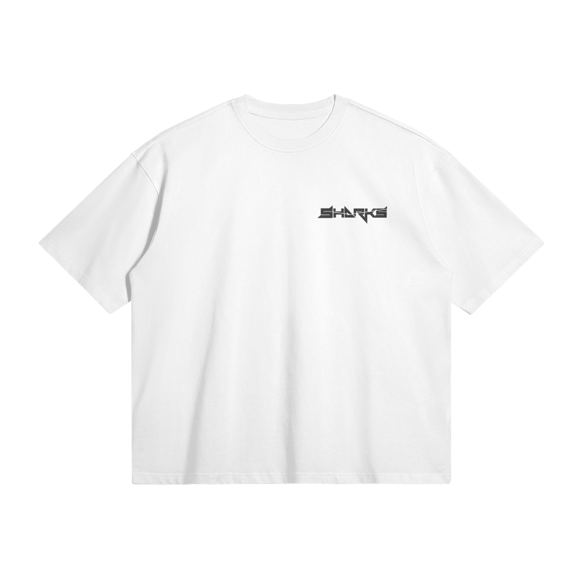 Logo Hammerhead White Boxy Shirt (Front & Back)