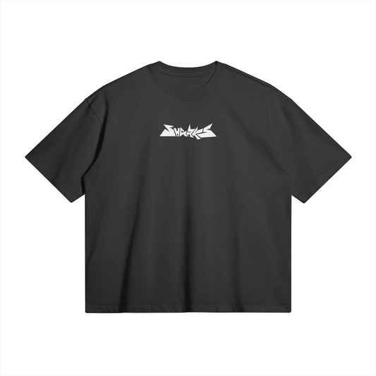 Unisex Logo Boxy Black Shirt